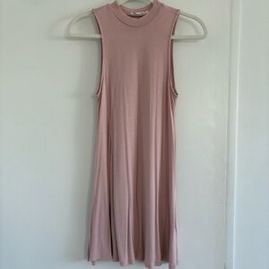 Blush Pink Swing Tank Dress